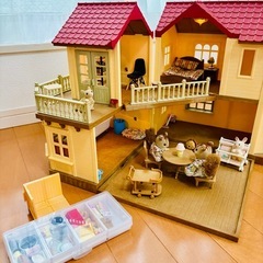 シルバニアファミリー赤い屋根のお家セットの画像