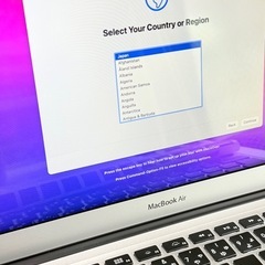 MacBook Air（2014年モデル）  • 最新のiOS（macOS）をインストール済みの画像