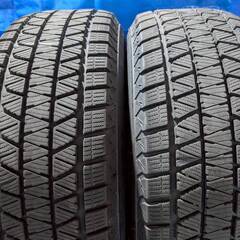 ☆バリ溝 スタッドレスタイヤホイール☆ ランクル等17インチ 7.5J PCD139.7 6穴 ET25 ハブ径約107 ブリジストン ブリザック DM-V3 265/65R17 2019年 4本 SO153の画像