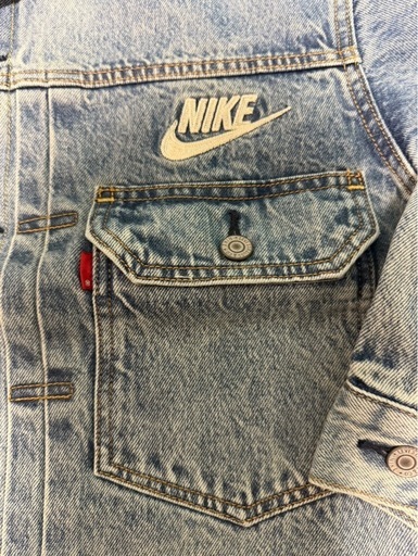 LEVI'S x Nike DenimTruckerJacket RタブMサイズ