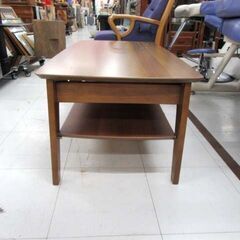 使用感あり ニトリ 棚付きコタツ 幅105cm 2015年製 ブラウン系 家具 炬燵 こたつ ローテーブル NITORI 苫小牧西店の画像