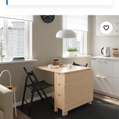 イケア　テーブル　ノールデン　の画像