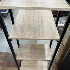 【美品】永井興産 ラック付き4WAYデスク（幅100cm/ナチュラル）NK-577 の画像