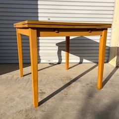 木製 幅(800〜1200)伸縮可能 ダイニングテーブルの画像