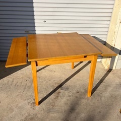 木製 幅(800〜1200)伸縮可能 ダイニングテーブルの画像