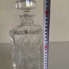 クリスタル デキャンタ カットガラス 重厚 ウイスキー の画像