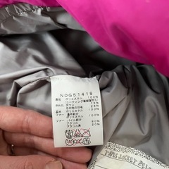 ノースフェイス  ダウン　150センチ　の画像