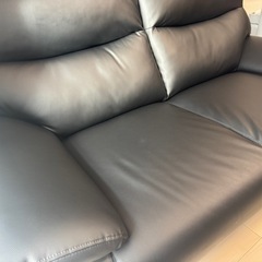 ニトリ　ソファ(ブラック)の画像