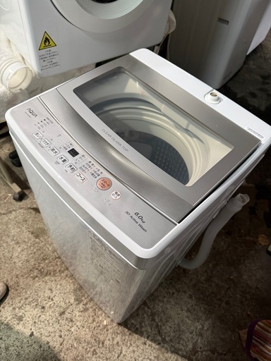 アクア AQW-S6P(W) 全自動洗濯機 6kg ホワイト