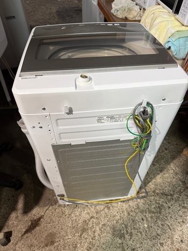 アクア AQW-S6P(W) 全自動洗濯機 6kg ホワイト