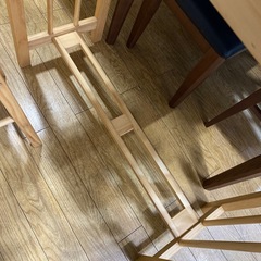 🍀ナチュラル🍀カウンター スツール 3点セット シンプル チェア テーブル No.2744 NH の画像