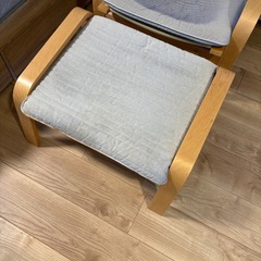 IKEA POANG-ポエング-  チェア&オットマンの画像