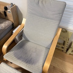 IKEA POANG-ポエング-  チェア&オットマンの画像