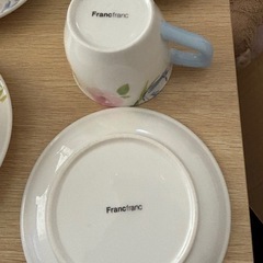 フランフラン カップ&ソーサー プレート　4組セットの画像