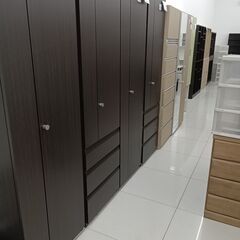 ★リユースのサカイ日立店★HJ8618 NITORI ワードローブ ダークブラウン H200.6×D54.3×W59.1 クリーニング済み の画像