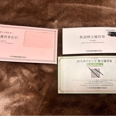 JR九州 鉄道株主優待券