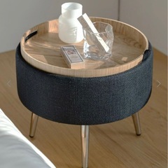 オットマン 黒 椅子  収納の画像