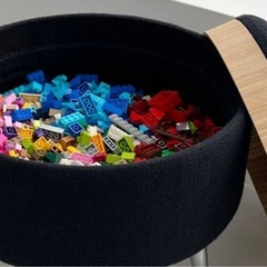 オットマン 黒 椅子  収納の画像