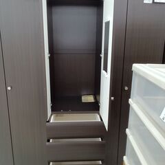★リユースのサカイ日立店★HJ8619 NITORI ワードローブ ダークブラウン H200.6×D54.3×W59.1 クリーニング済み の画像