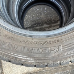 155/65-14 バリ山 スタッドレス　20年製造 グッドイヤー 国産の画像