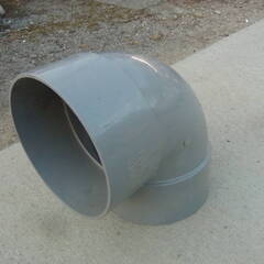 超特大の塩ビ管のエルボ VUDL300 DIYや工作などに 中古品 現状品の画像
