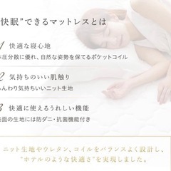 【美品】RASIKダブルマットレスの画像