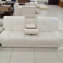 ★リユースのサカイ日立店★HJ8621 NITORI 3人掛けソファ ホワイト H40～74×D71～102×W184 クリーニング済み の画像