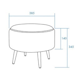 オットマン 白  椅子 収納の画像