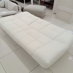 ★リユースのサカイ日立店★HJ8621 NITORI 3人掛けソファ ホワイト H40～74×D71～102×W184 クリーニング済み の画像