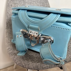 ランドセル 水色 6年間使用の画像