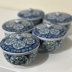 丸谷焼き　湯呑み　５客セット　未使用品の画像