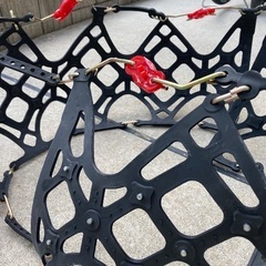 スノーチェーン ゴム製 ブラック 取り付け用具付きの画像