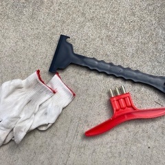 スノーチェーン ゴム製 ブラック 取り付け用具付きの画像