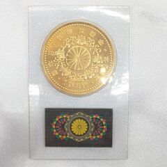 【金貨】平成天皇御即位記念10万円金貨 30g☆未使用品☆質屋 ユニオン本通店 K24 24金 造幣局 コイン メダルの画像