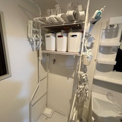 【12月受け取り希望】棚2段ランドリーラックの画像