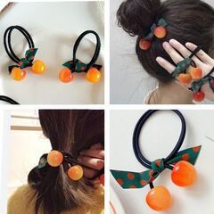 さくらんぼヘアゴム（新品）の画像
