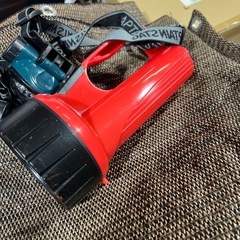 他も出品中 防災用　電池式　ライト　ヘッドライト の画像