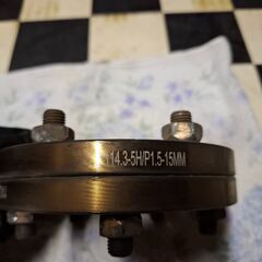 ② DUARX  デュラックス ワイトレ 15ミリ 5穴 114.3 2枚セットの画像