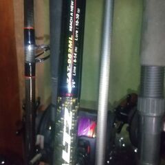 釣具釣竿リール　ジギングロッド3本セットの画像