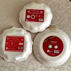 クリスマスの紙皿&ケーキスタンドの画像