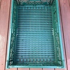 ⭐️早い者勝ち！タイムセール中❗️5個セット⭐️折りたたみ　プラスチック　コンテナ緑色の画像