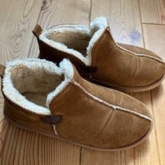 ⭕️スエードとファーのもこもこブーツ★22.5前後の画像