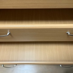 【美品】木目調チェスト 5段収納 タンス 衣類収納 引き出し収納 の画像