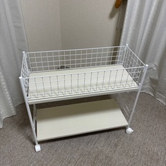 【12月受け取り希望】収納ラックキャスター付きワゴン マルチラック(リモブ2 奥行73cm)の画像