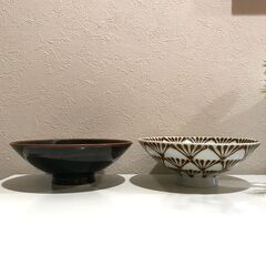 【引取限定】平茶わん2つセット　白山陶器の画像