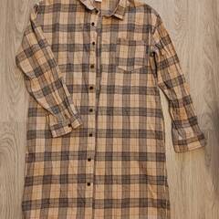 devirock ワンピース黒白袖160size&長袖チェックシャツ160sizeの画像