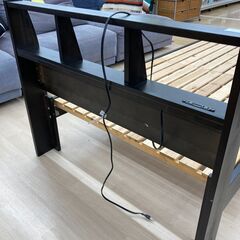 A-850【リユースのサカイ野々市店】ジモティ来店特価‼  シングルベッド  ブラウン   クリーニング済みの画像