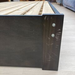 A-850【リユースのサカイ野々市店】ジモティ来店特価‼  シングルベッド  ブラウン   クリーニング済みの画像