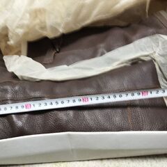 【1000円】ブラウンレザー ロングブーツ サイドストラップ付きの画像