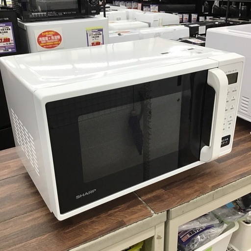 #L-22【ご来店頂ける方限定】SHARPのフラットオーブンレンジです